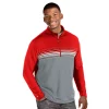 Men's Antigua Pace Regular-Fit Colorblock Quarter-Zip Pullover