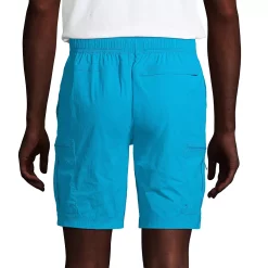 Men's Lands' End Outrigger Quick-Dry 9-inch Belted Cargo Swim Trunks -Workout Clothes Sales Store 5285783 ALT