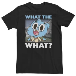Big & Tall Cartoon Network Gumball Watterson What The What? Neighborhood Tee