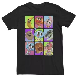 Big & Tall Cartoon Network Amazing World of Gumball Cast Pictures Tee
