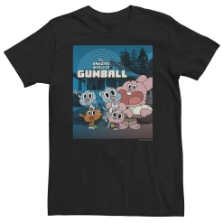 Big & Tall Cartoon Network Gumball Character Group Poster Tee