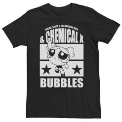 Big & Tall Cartoon Network The Powerpuff Girls Chemical X Bubbles Tee