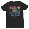 Big & Tall Marvel Captain Marvel "Higher Faster Further" Tee