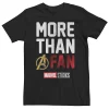 Big & Tall Marvel Studios More Than A Fan 10th Anniversary Tee -Workout Clothes Sales Store 5291999