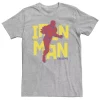 Big & Tall Marvel Avengers Endgame Iron Man Pop Art Portrait Tee -Workout Clothes Sales Store 5292244