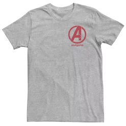 Big & Tall Marvel Avengers Get In The Endgame Logo Tee -Workout Clothes Sales Store 5292308 Athletic Heather