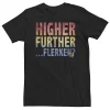 Big & Tall Marvel Captain Marvel Goose Higher Further Flerken? Logo Fill Tee