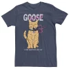 Big & Tall Marvel Captain Marvel Goose Cool Name For A Cat Cartoon Style Tee