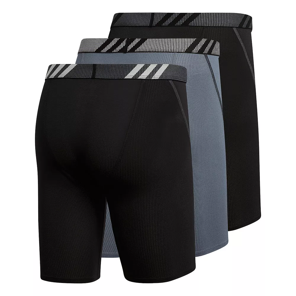 Men's adidas 3-pack Sport Performance Mesh Long-Leg Boxer Briefs 10 Men's adidas 3-pack Sport Performance Mesh Long-Leg Boxer Briefs - Image 8