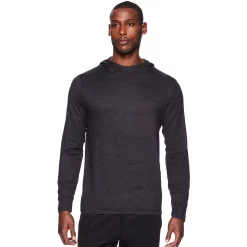 Men's Gaiam Everyday Basic Hoodie -Workout Clothes Sales Store 5490111 Black Heather