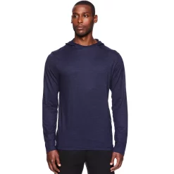 Men's Gaiam Everyday Basic Hoodie -Workout Clothes Sales Store 5490111 Navy Heather