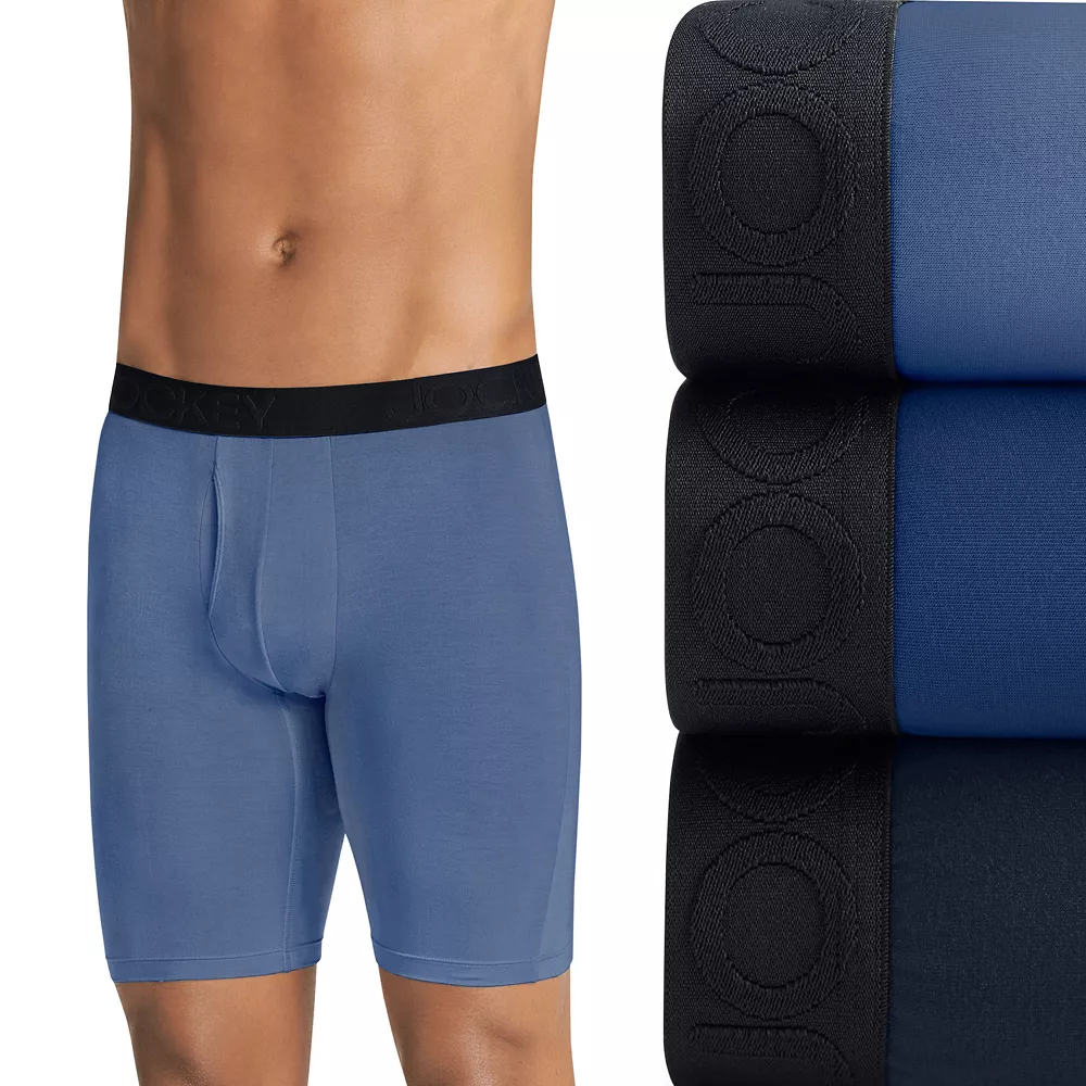 Men's Jockey® 3-pack Active Ultra-Soft Long-Leg Boxer Briefs 10 Men's Jockey® 3-pack Active Ultra-Soft Long-Leg Boxer Briefs - Image 8