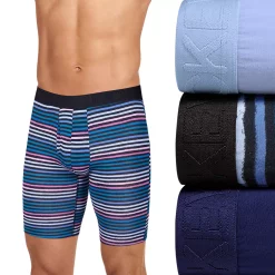 Men's Jockey® 3-pack Active Ultra-Soft Long-Leg Boxer Briefs 15 Men's Jockey® 3-pack Active Ultra-Soft Long-Leg Boxer Briefs -Workout Clothes Sales Store 5497781 Blue Fruit Punch Strip