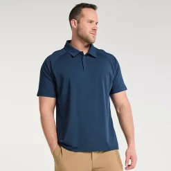 Big & Tall FLX Dynamic Comfort Polo -Workout Clothes Sales Store 5504618 Navy Water