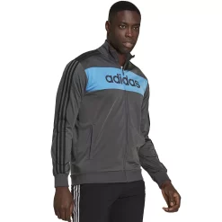 Men's adidas Speed Tricot Jacket -Workout Clothes Sales Store 5516148 Gray Six Pulse Blue