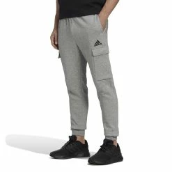 Men's adidas Essentials Tapered Fleece Cargo Pants -Workout Clothes Sales Store 5517436 Legend Ink