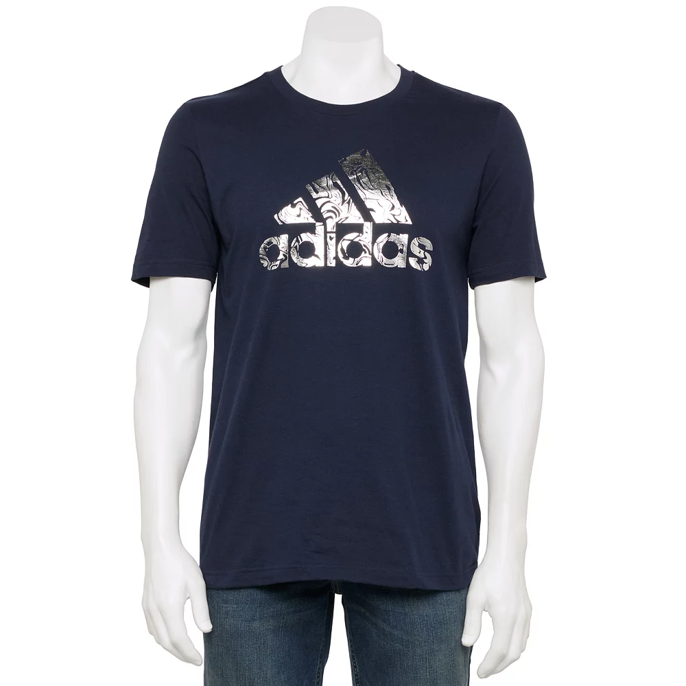 Men's adidas Foil Badge of Sport Tee 4 Men's adidas Foil Badge of Sport Tee - Image 2