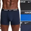 Men's Nike Dri-FIT Essential 3-pack Stretch Trunks 2 Men's Nike Dri-FIT Essential 3-pack Stretch Trunks -Workout Clothes Sales Store 5518480 Navy Blue Black