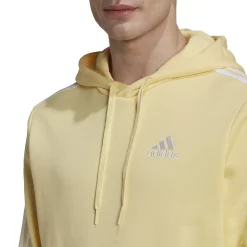 Big & Tall adidas Essential 3-Stripe Fleece Hoodie 11 Big & Tall adidas Essential 3-Stripe Fleece Hoodie -Workout Clothes Sales Store 5519578 ALT2