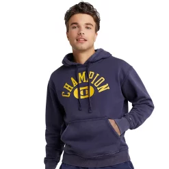 Men's Champion® Vintage Wash Varsity Fleece Hoodie -Workout Clothes Sales Store 5537009 Solar Wash Athletic
