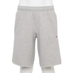 Men's Champion® 10-Inch Powerblend Fleece Shorts -Workout Clothes Sales Store 5537562 Oxford Gray