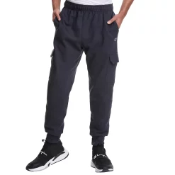 Men's Champion® Powerblend Fleece Cargo Joggers 12 Men's Champion® Powerblend Fleece Cargo Joggers -Workout Clothes Sales Store 5537710 Black
