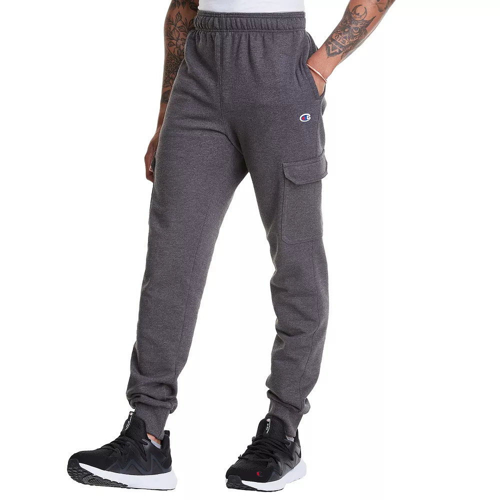 Men's Champion® Powerblend Fleece Cargo Joggers 3 Men's Champion® Powerblend Fleece Cargo Joggers