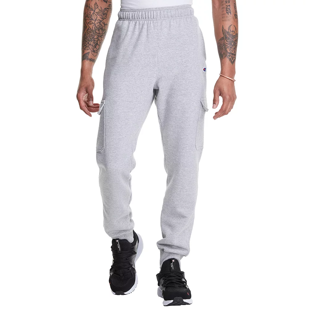 Men's Champion® Powerblend Fleece Cargo Joggers 7 Men's Champion® Powerblend Fleece Cargo Joggers - Image 5