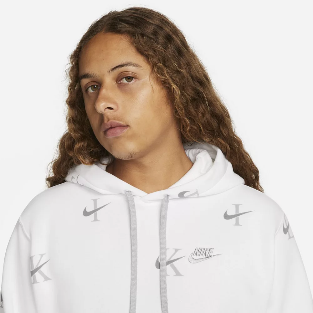 Big & Tall Nike Printed Club Fleece Hoodie 8 Big & Tall Nike Printed Club Fleece Hoodie - Image 6