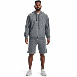 Men's Under Armour Printed Rival Fleece Shorts -Workout Clothes Sales Store 5552452 ALT2