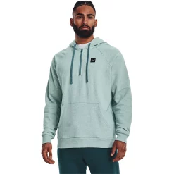 Men's Under Armour Rival Fleece Half-Zip Hoodie -Workout Clothes Sales Store 5552826 Fresco Green