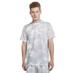 Men's Nike Dri-FIT Printed Training Tee -Workout Clothes Sales Store 5557327 Smoke Grey