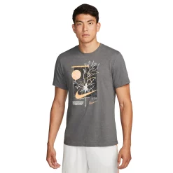 Men's Nike Dri-FIT Wild Clash Training Tee -Workout Clothes Sales Store 5557340 Iron Grey