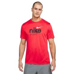 Men's Nike Dri-FIT Wild Clash Training Tee -Workout Clothes Sales Store 5557345 Light Crimson