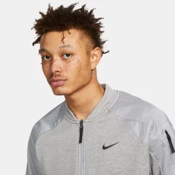 Men's Nike Therma-FIT Fitness Bomber Jacket -Workout Clothes Sales Store 5557438 ALT3