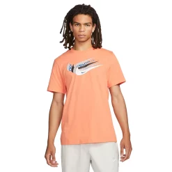 Big & Tall Nike Swoosh Graphic Tee 10 Big & Tall Nike Swoosh Graphic Tee -Workout Clothes Sales Store 5561101 Orange Trance