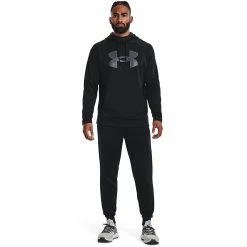 Big & Tall Under Armour Big Logo Fleece Hoodie -Workout Clothes Sales Store 5564232 ALT2