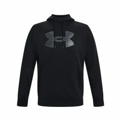 Big & Tall Under Armour Big Logo Fleece Hoodie -Workout Clothes Sales Store 5564232 ALT4