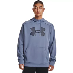 Big & Tall Under Armour Big Logo Fleece Hoodie -Workout Clothes Sales Store 5564232 Aurora Purple