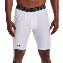 Big & Tall Under Armour HeatGear® Compression Base Layer Shorts -Workout Clothes Sales Store 5564247 White