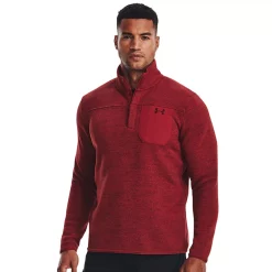 Men's Under Armour Specialist Henley 2.0 Shirt -Workout Clothes Sales Store 5567877 Stadium Red