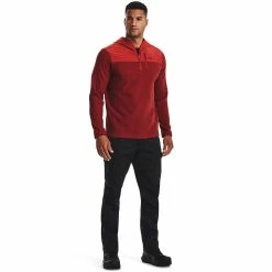 Men's Under Armour Specialist Grid Quarter Zip Hoodie -Workout Clothes Sales Store 5567935 ALT2