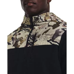 Men's Under Armour Specialist Grid Quarter Zip Hoodie -Workout Clothes Sales Store 5567935 ALT3