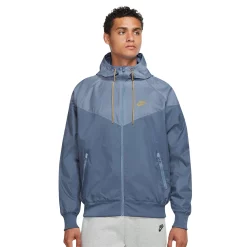 Big & Tall Nike Windrunner Hooded Jacket -Workout Clothes Sales Store 5570654 Diffused Blue Ashen Sl