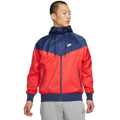 Big & Tall Nike Windrunner Hooded Jacket -Workout Clothes Sales Store 5570654 University Red