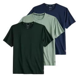 Men's FLX 3-Pack Dynamic Comfort Tee Set -Workout Clothes Sales Store 5583192 Green