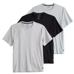 Men's FLX 3-Pack Dynamic Comfort Tee Set -Workout Clothes Sales Store 5583192 Mineral Black