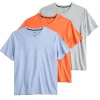 Big & Tall FLX 3-Pack Dynamic Comfort V-Neck Tee Set 1 Big & Tall FLX 3-Pack Dynamic Comfort V-Neck Tee Set -Workout Clothes Sales Store 5583367 Coral Ocean