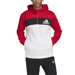 Men's adidas Quarter-Zip Hooded Track Top -Workout Clothes Sales Store 5593299 ALT5