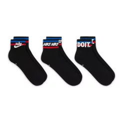 Men's Nike 3-Pack Everyday Essential Ankle Socks 9 Men's Nike 3-Pack Everyday Essential Ankle Socks -Workout Clothes Sales Store 5593524 ALT